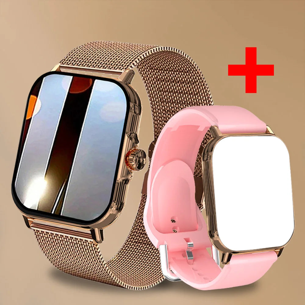 2024 New Smart Watch For Men Women  Full Touch Screen Sport Fitness Watches BT Call Digital Smartwatch Wristwatch