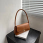 Women's Shoulder Bag Handbag Underarm Bag Fashion Simple Solid Color New Hand Shoulder Bag