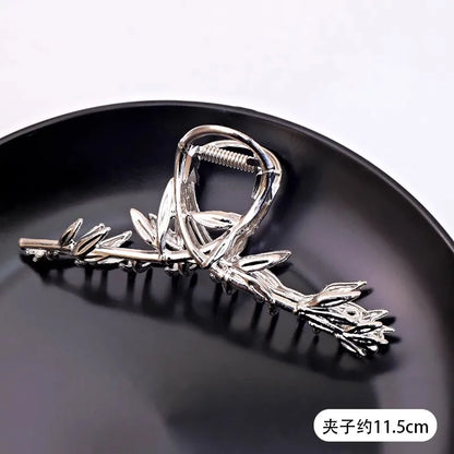 Vintage Silver Geometric Metal Hair Claw For Women Girls Long Hair Holder Headband Hair Claw Clip Fashion Hair Accessories