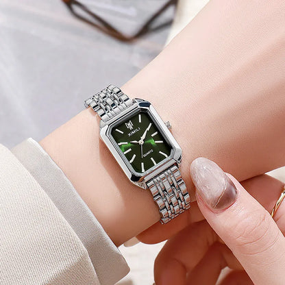 Fashion Women's Watch Casual Rectangle Dial Ladies Quartz Watches Clock