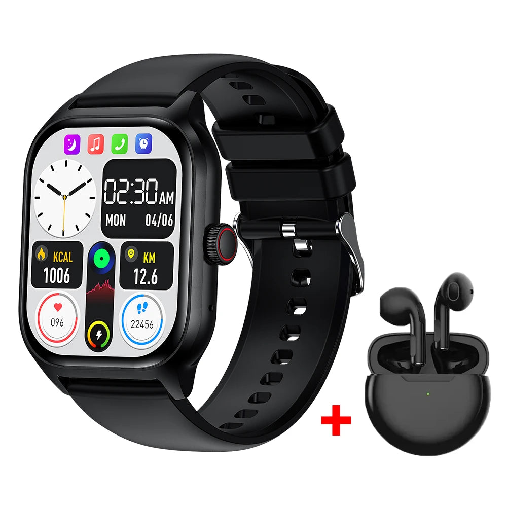 Smart Watch 2024 Android Bluetooth    Touch Dial Music Fitness Tracker Sports Watches