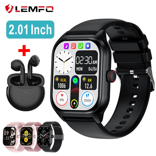 Smart Watch 2024 Android Bluetooth    Touch Dial Music Fitness Tracker Sports Watches