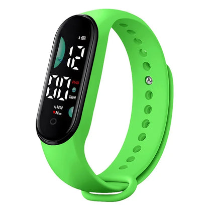 Sports Watch Electronic LED Digital Wristwatch for Women  Fashion Casual Simple Silicone Touch Waterproof Bracelet Clock