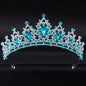 Wedding Hair Tiara Crystal Bridal Tiara Crown Silver Color Diadem Veil Tiaras Wedding Hair Accessories Headpieces Head Jewelry