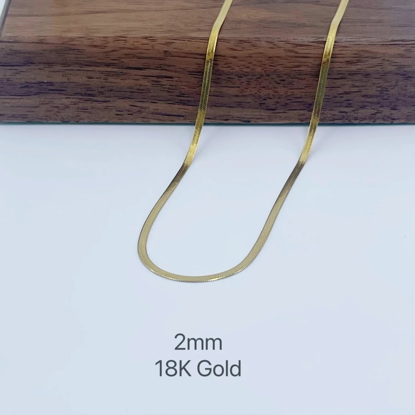 Minimalist Unisex Snake Chain Necklace Choker Stainless Steel Herringbone Gold Color Fashion Jewelry