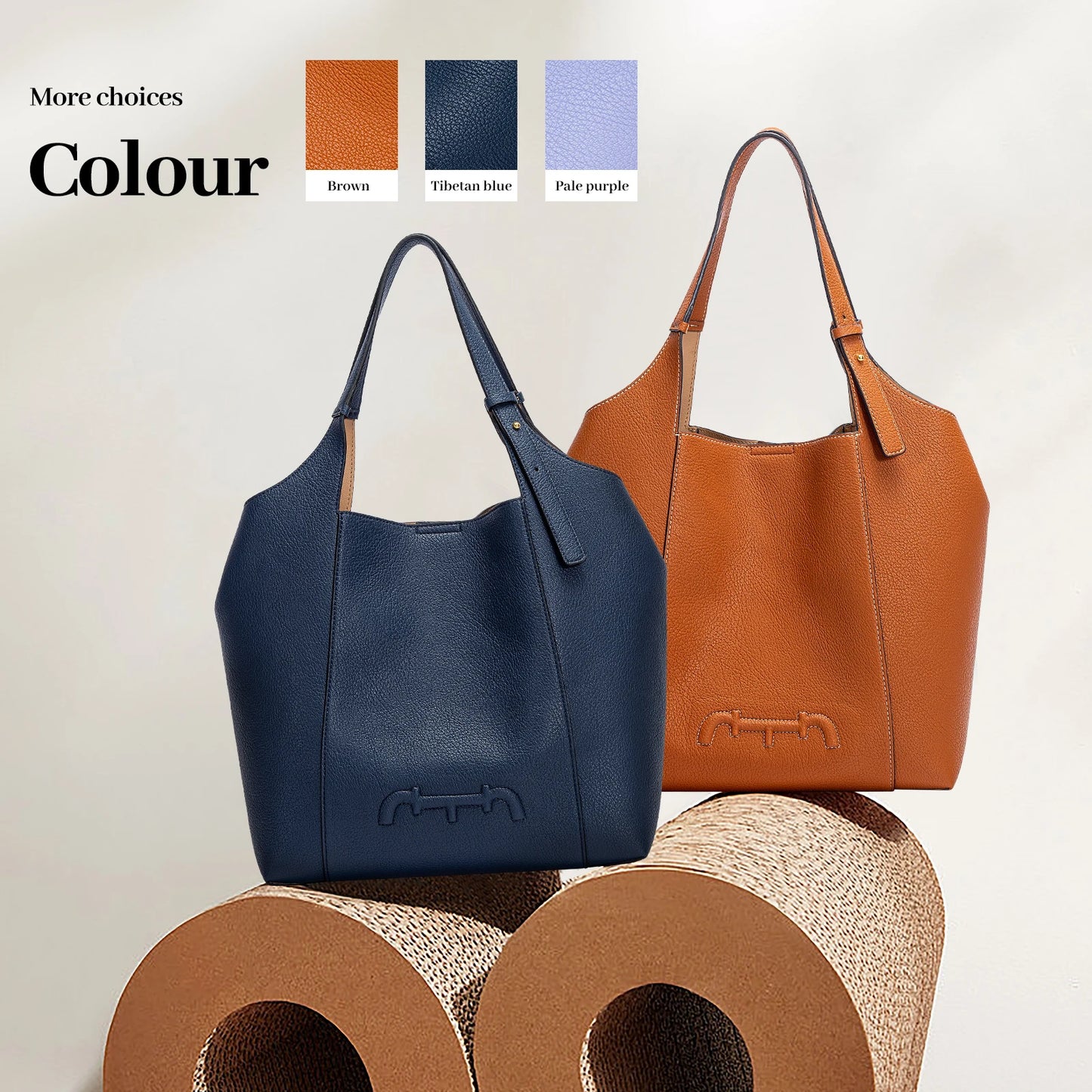 Women's New Solid Color Shoulder Bag PU Material Versatile Commuter Women's Large Capacity Handbag