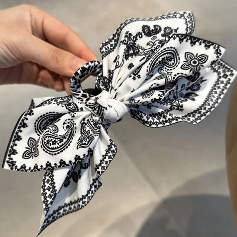 2024 New Double sided Cashew Flower Love Grab Clip Bow Hair Clip Summer Vacation Shark Clip Fashion Horsetail Clip