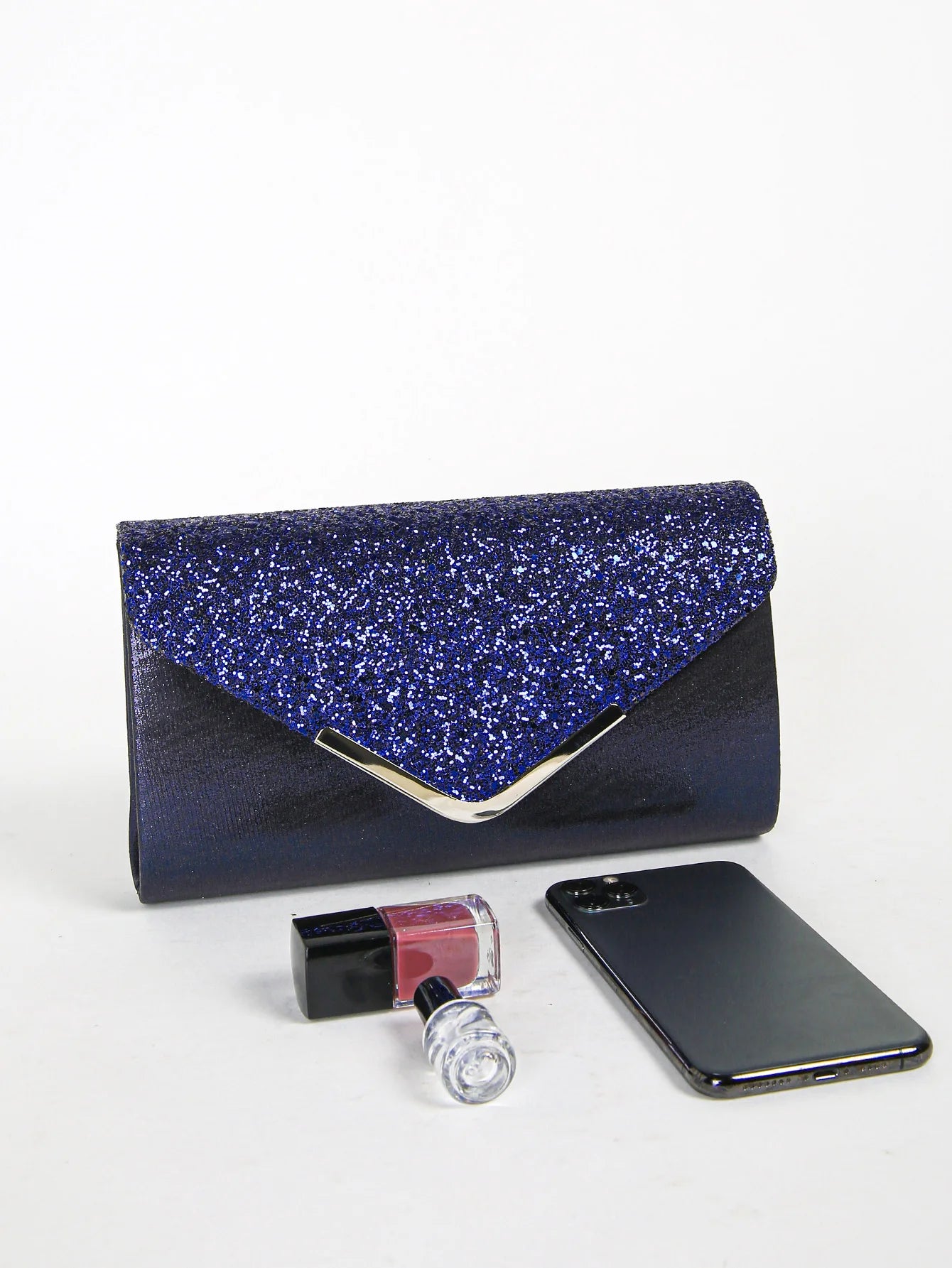 Women Evening Envelope Handbag Prom Sequin Clutch Purse chain Shoulder Cross Body Bag For Party