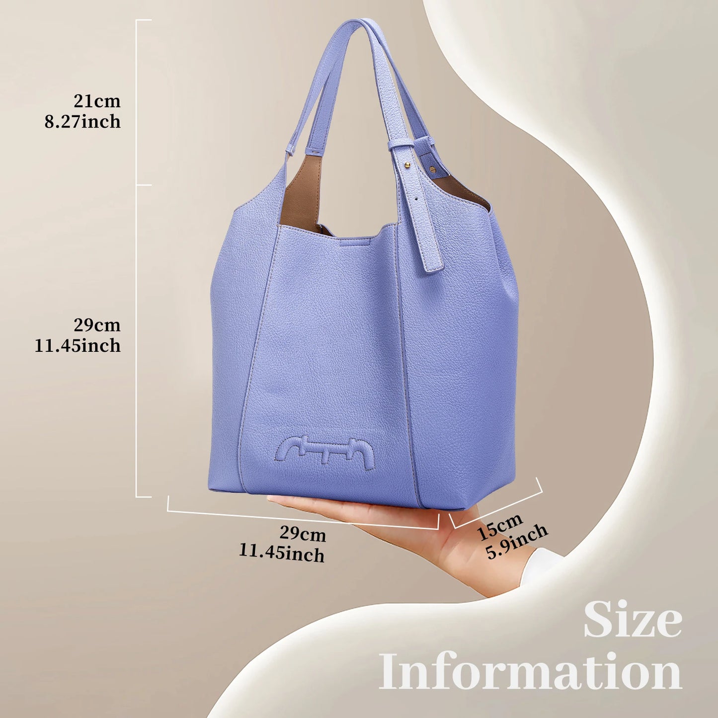 Women's New Solid Color Shoulder Bag PU Material Versatile Commuter Women's Large Capacity Handbag