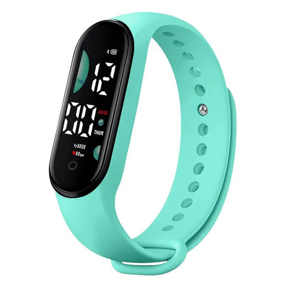 Sports Watch Electronic LED Digital Wristwatch for Women  Fashion Casual Simple Silicone Touch Waterproof Bracelet Clock