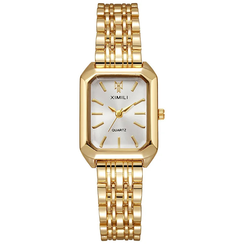 Fashion Women's Watch Casual Rectangle Dial Ladies Quartz Watches Clock