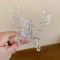 Acrylic Double Layered Butterfly Transparent Color Hair Claws Sweet