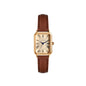 Fashion Retro Digital Dial Casual Watches Square Leather Strap Fashionable Clock Quartz Wristwatch