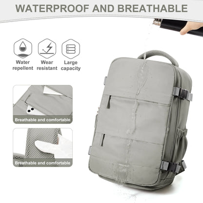 Business Laptop Backpack  Large Capacity Expanded  Cabin Airplane Travel Backpack 40x20x25, Women's Bag