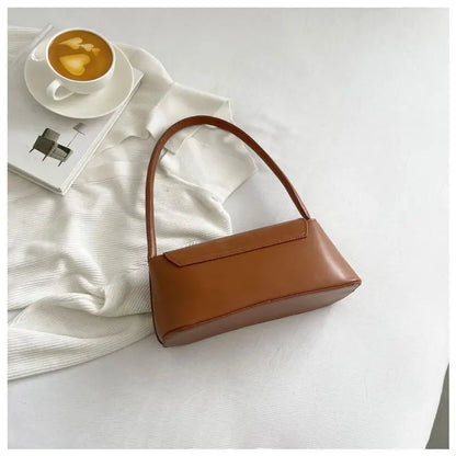 Women's Shoulder Bag Handbag Underarm Bag Fashion Simple Solid Color New Hand Shoulder Bag